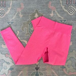 Hot pink workout leggings
